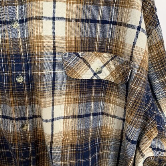 Legendary Whitetails Men’s 4XT Flannel Brown Cotton Long Sleeve Pockets Dad - Picture 7 of 10